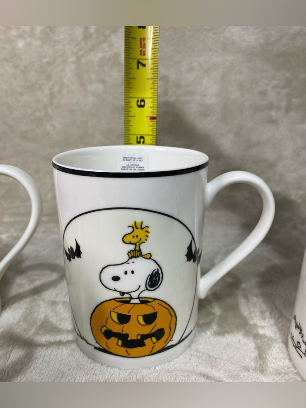 Lenox Peanuts Snoopy The Great Pumpkin Mugs - Set of 4 Halloween - Picture 16 of 16